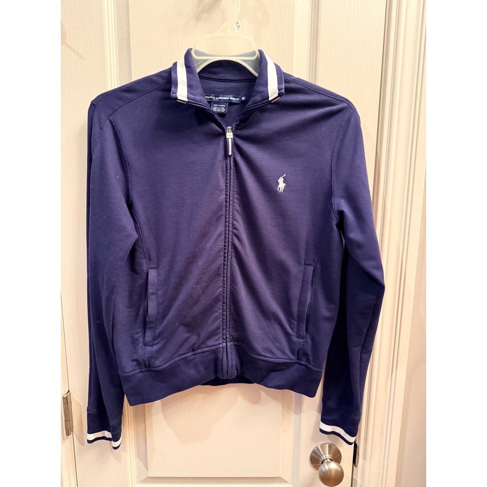Ralph Lauren Golf women's fill zip navy jacket. Size medium